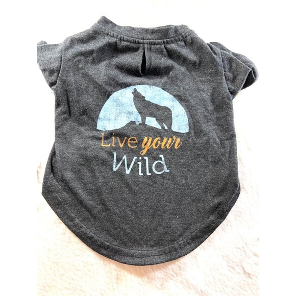 Dog Pet Shirt Run Your Wild Size Small shirt NWOT